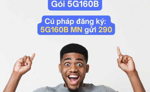 Gói cước 5G160B Viettel dung lượng cao dùng mỗi ngày